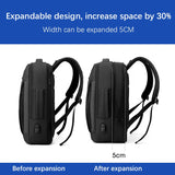 NNEOBA Leather Laptop Backpack Black