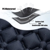 NNEOBA Camping Inflatable Sleeping Pad with Built-in Foot Pump And Pillow Navy Blue