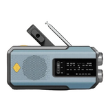 NNEOBA Solar Emergency Radio with LED Flashlight Blue