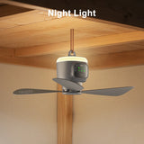 NNEOBA 12000mAh Portable Ceiling Fan with Remote Control