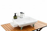 NNEOBA Portable Camping Sink – Foldable Outdoor Sink with Electric Water Pump