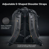 NNEOBA 35L Hardshell Camera Backpack Black