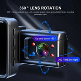 NNEOBA 2K 1440P WiFi Dual Lens Dash Cam with Night Vision Black