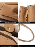 NNEOBA Genuine Leather Soft Tote Bag