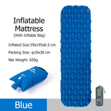NNEOBA Inflatable Camping Mattress with Air Bag Blue