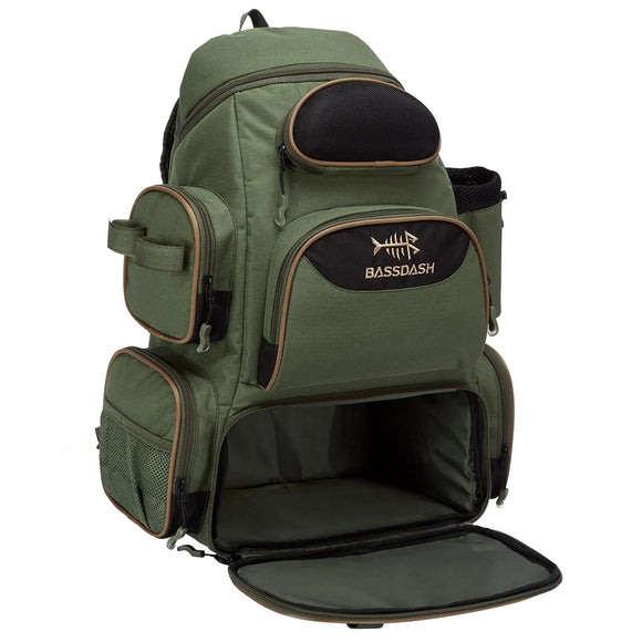NNEOBA Tactical Fishing Tackle Backpack Polyester Green