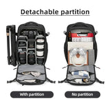NNEOBA Multi-Functional Camera Backpack Black