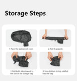 NNEOBA Reflective Backpack Rain Cover Black