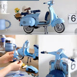 NNEOBA NEW Roman Vespas 125 Motorcycle City Toys 1106pcs