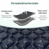 NNEOBA Camping Inflatable Air Mattress with Built-In Pump Blue