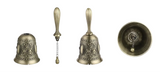 Retro Bronze Metal Hand Bell Vintage Handheld
