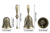 Retro Bronze Metal Hand Bell Vintage Handheld