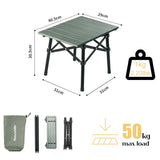 NNEOBA Aluminum Alloy Folding Table