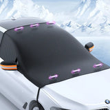 NNEOBA Magnetic Car Windshield Snow Cover Sunshade Frost Protector Black