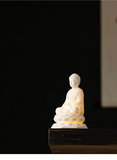NNEOBA Ceramic Buddha LED Lamp: Tranquil Dhyana Sculpture