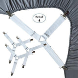 NNEOBA 4Pcs/Set Elastic Bed Sheet Grippers Belt