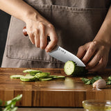 NNEOBA 5.3-Inch Steel Utility Knife – Precision Kitchen Knife Brown