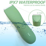 NNEOBA Waterproof Body Hair Trimmer for Men 90-Minute Runtime Green