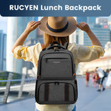 NNEOBA Waterproof Insulated Cooler Backpack Black