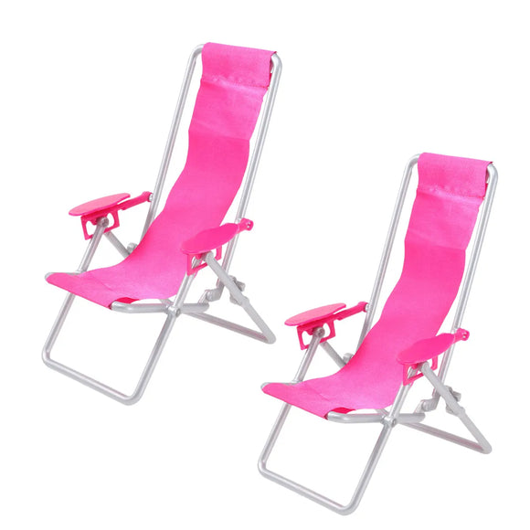NNEOBA 2pcs Mini Beach Chair Folding Deck