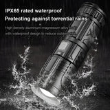 NNEOBA LED White Laser Telescopic Zoom Flashlight