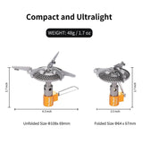 NNEOBA Mini Titanium Camping Stove Silver