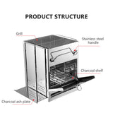 NNEOBA Wood Stove Stainless Steel