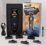 NNEOBA Hair Trimmer for Men 0mm T-Blade Electric Clipper Beard Razor Black