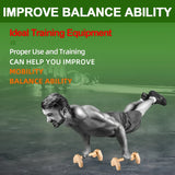 NNEOBA Wooden Push-up Bar Stands - Gym Fitness Training