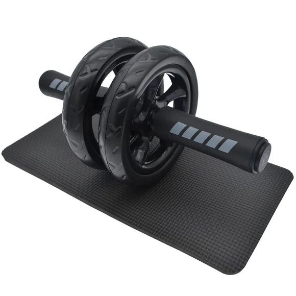 NNEOBA 15cm Double-Wheel Abs Roller Non-Slip Silent Core Black