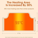 NNEOBA Portable Electric Foot Warmer Heater - Adjustable Thermostat, Foldable Design, 165W, Grey