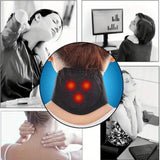 NNEOBA Self-Heating Magnetic Neck Support Brace Black