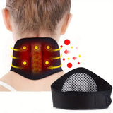 NNEOBA Self-Heating Magnetic Neck Support Brace Black