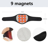 NNEOBA Self-Heating Magnetic Neck Support Brace Black
