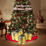 NNEOBA Set of 3 LED Christmas Lighted Gift Boxes