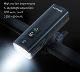 NNEOBA Bicycle Headlight with Taillight Black
