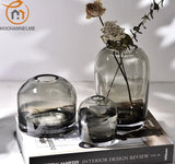 NNEOBA European Elegance: INS Glass Flower Vase for Chic Home Decor