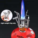 NNEOBA 2PCS Mini Camping Gas Stove Orange