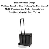 NNEOBA 36L Portable Outdoor Refrigerator Box with Trolley Wheels Black