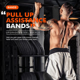 NNEOBA Pull-Up Assistance Bands Set 300LB Resistance Black