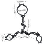 1Set Halloween Fake Chains Haunted House Horror Props Home Decoration Prisoner Costume Cosplay Accessories Plastic Link Chains