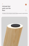 NNEOBA Minimalist Gray Solid Wood Shoe Stool for Home Entryways