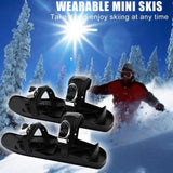 NNEOBA Mini Ski Skates - Adjustable Snow Shoes