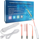 NNEOBA 4-in-1 Portable High-Frequency Beauty Device - Spot Remover, Facial Care, Spa Derma Wand