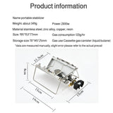 NNEOBA Camping Foldable Cartridge Stove Silver