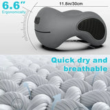 NNEOBA U-Shaped Memory Foam Neck Pillow Travel Support Dark Gray