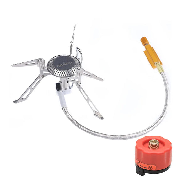 NNEOBA Camping Gas Stove 2800W Dual-Channel Silver