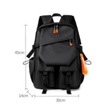 NNEOBA Waterproof Oxford Backpack Durable Travel Black
