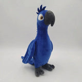 30cm Blue Parrot Plush Toy Soft Stuffed Bird Doll