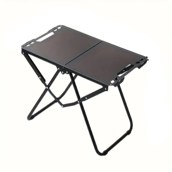 NNEOBA Folding Camping Table with Carry Handle Tripod Base Black